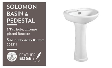 SOLOMON BASIN AND PEDESTAL